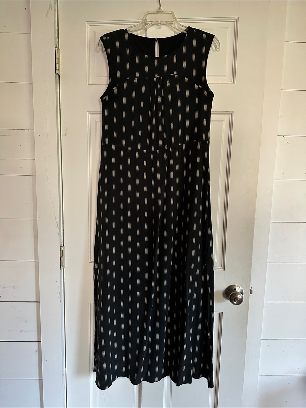 Madewell Black Silk Maxi Dress